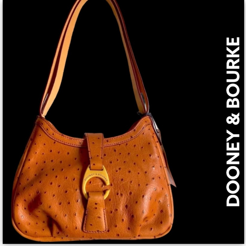 🆕 DOONEY & BOURKE |Ostrich Leather Shoulder bag